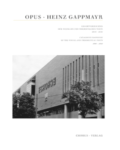 Heinz Gappmayr: Opus 4